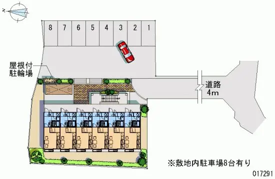 ★手数料０円★千葉市中央区生実町　月極駐車場（LP）